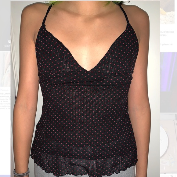 Semi sheer y2k/punkish top - Picture 2 of 2